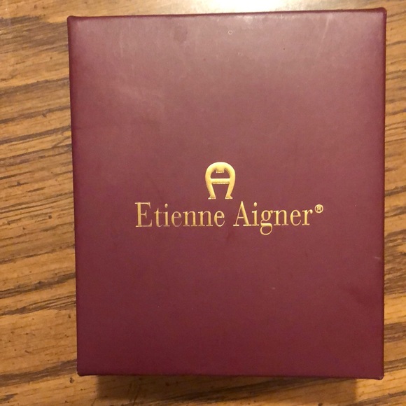 Etienne Aigner vintage contact lens case Complete~ Vintage ETIENNE AIGNER Leather Contact Lens  main image 4